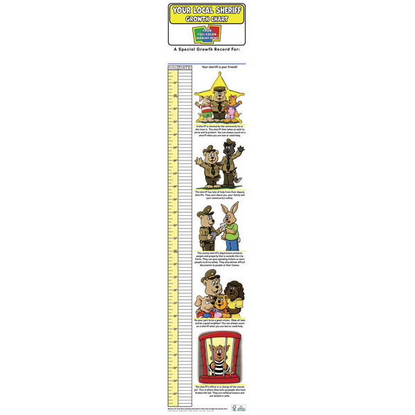 SC0023 Your Local Sheriff CAREs Growth Chart with Custom Imprint